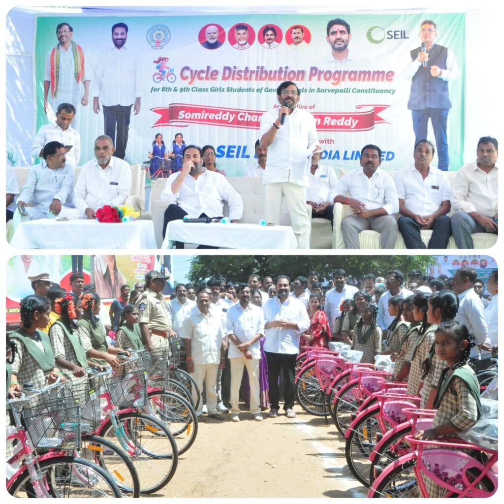 సర్వేపల్లి సర్వతోముఖాభివృద్ధే లక్ష్యం-సోమిరెడ్డి